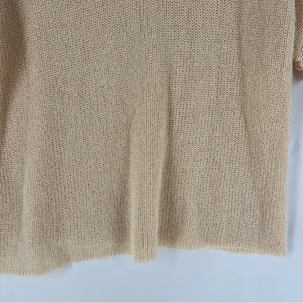 Driftwood Daydreams Hooded Short Sleeve‎ Dolman Oversized Open Knit Sweater L - Image 11