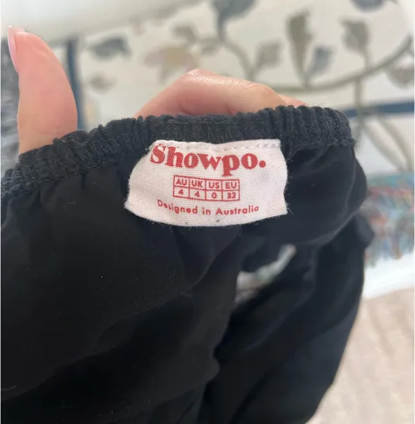 Showpo Mini Dress Black - Image 2
