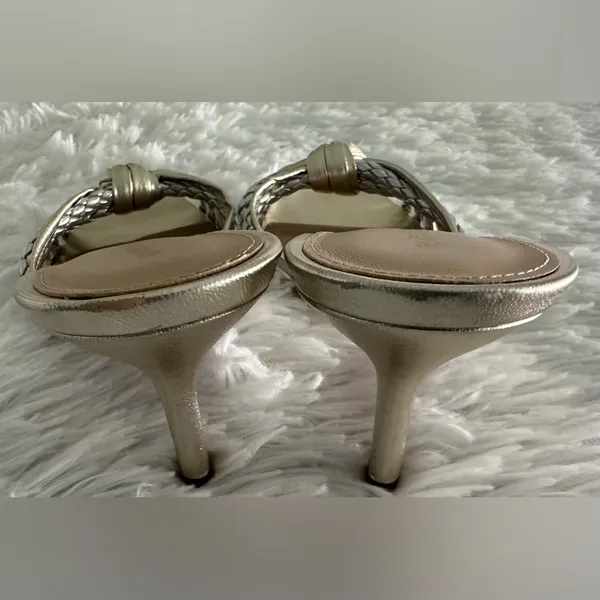 Veronica Beard Women's Misa Knot-Front Heel Sandals Shoes Sz 7‎ - Image 6