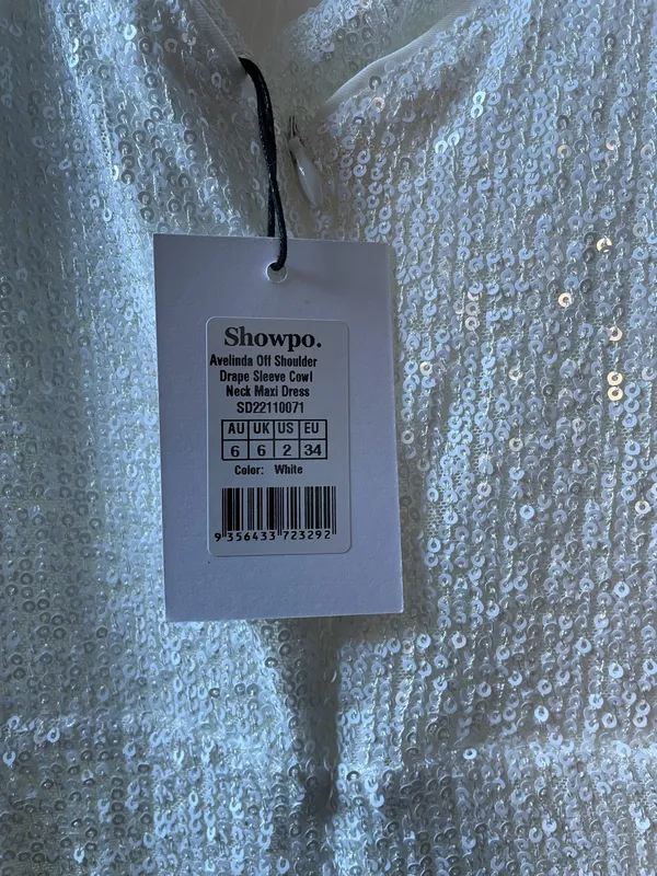 Showpo Off-The-Shoulder White Long Dress - Image 7