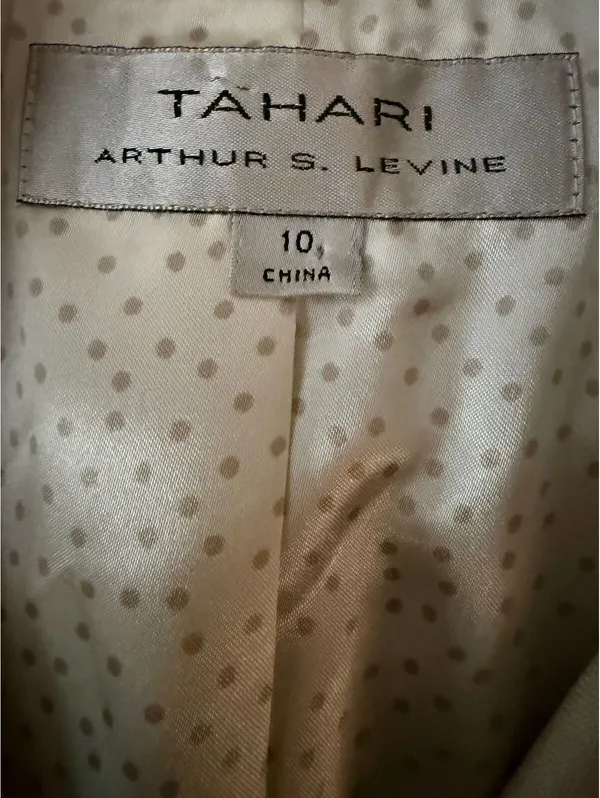Tahari Arthur S Levine Women's Safari Inspired Jacket Size 10 Khaki City Chic - Image 7