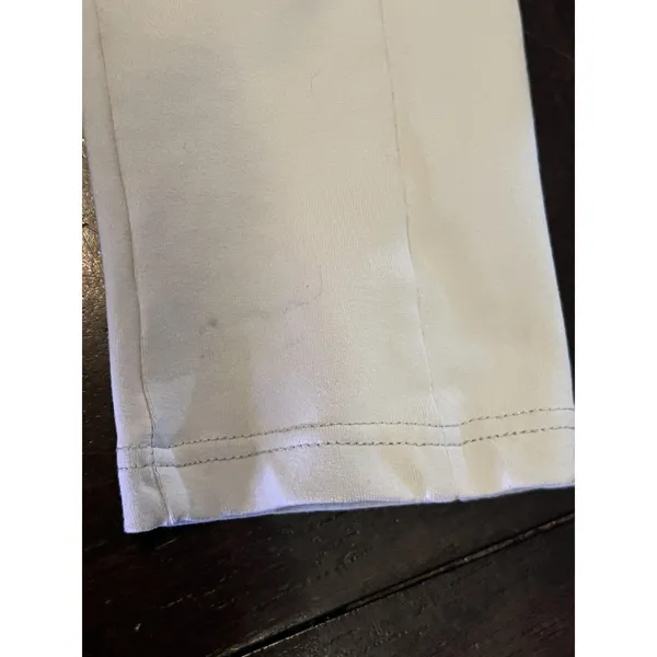 Lounge Leggings Womens Medium White Logo Waist Stretch Ankle Pants Gym Athletic - Image 8
