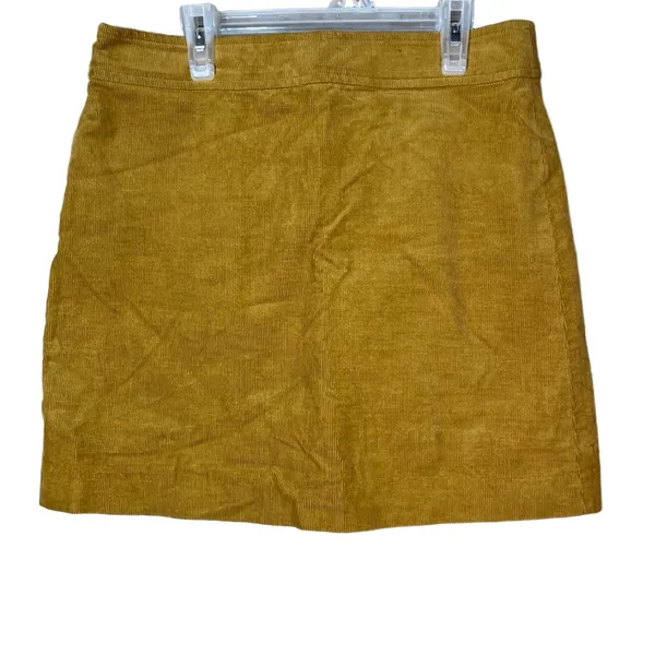 J.Crew Mercantile Tan Corduroy Mini Length Aline Skirt Womens Size 6‎ - Image 2