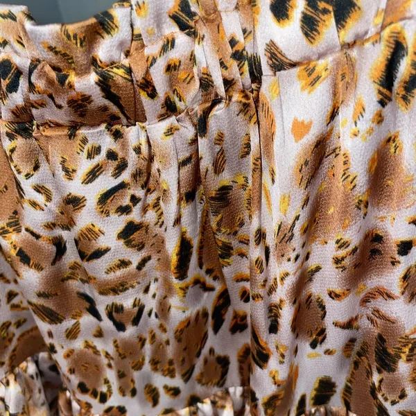 American Threads Super Cute Leopard Print Mini Ruffle Dress - Image 2