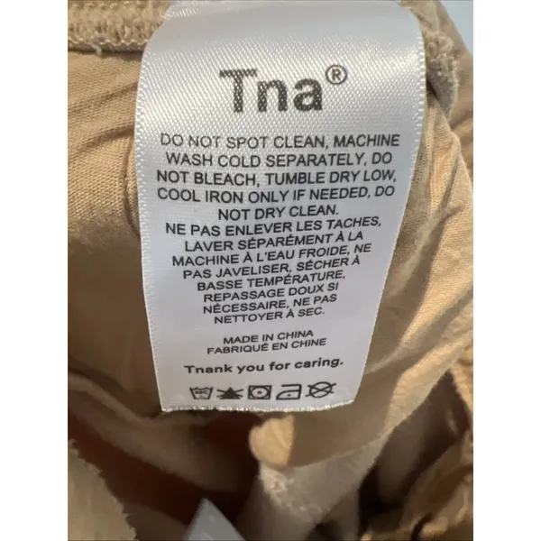 Tna Sweatpants Womens Small Beige COZYAF Fleece Jogger Elastic Waist Lounge - Image 10