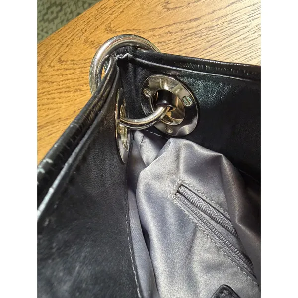 Vintage Coach Signature Hobo Ashley Shoulder Bag Black - Image 12