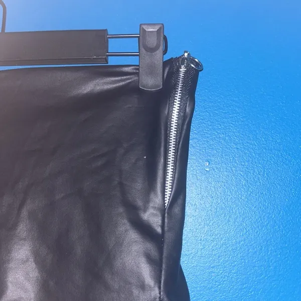 PU Leather Skort Black - Image 3