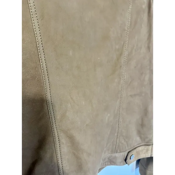 Wilsons Leather Chloe Trucker Jacket Womens Size Medium Retro 90s Biker‎ Brown - Image 15