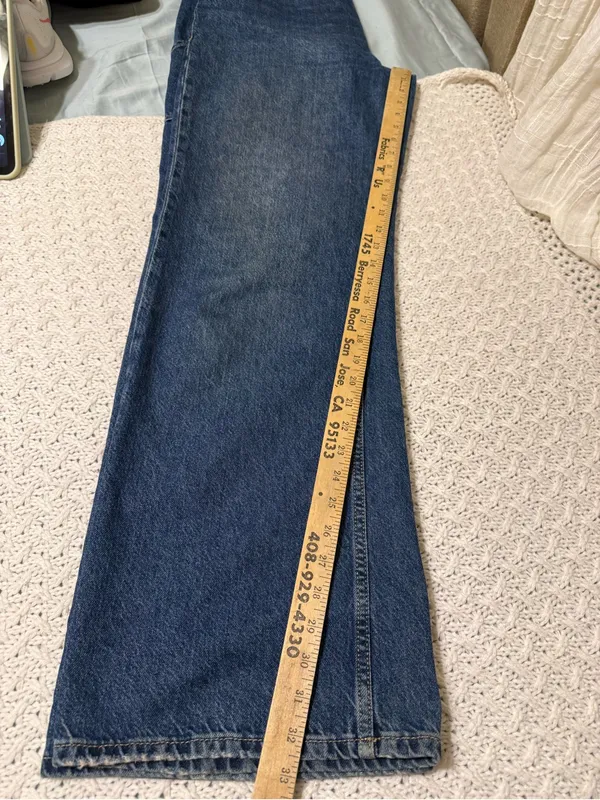 We The Free Straight-Leg Tinsley Baggy High Rise Straight Leg 30 - Image 11
