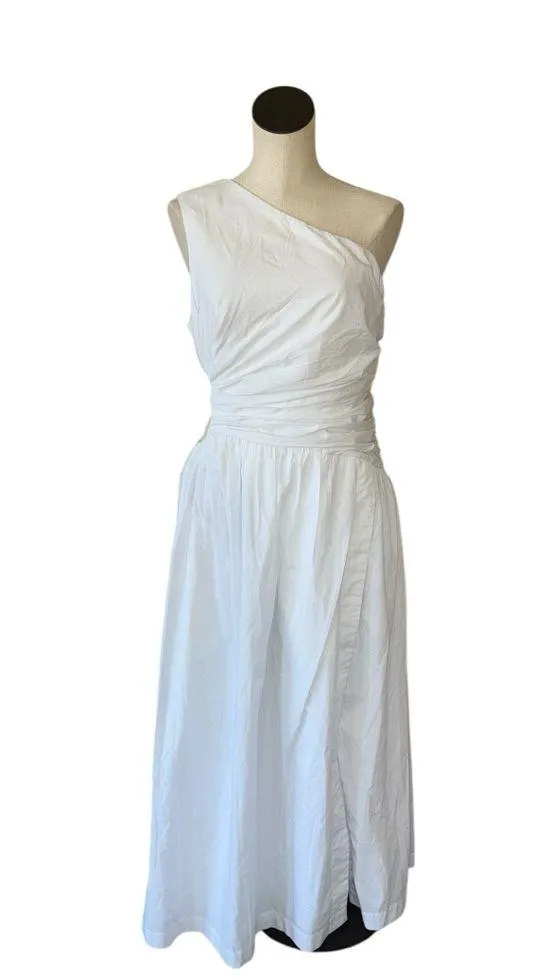 NWT Abercrombie & Fitch Fiore One Shoulder Maxi Dress Cutout High Slit M - Image 7