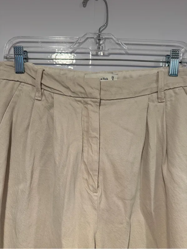 Cream Khaki material Abercrombie and Fitch‎ trousers - Image 2