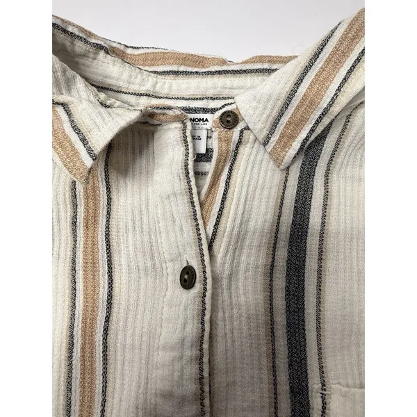 Sonoma‎ Goods for Life Women's Size L Boho Striped Business Casual Career Soft - Image 10
