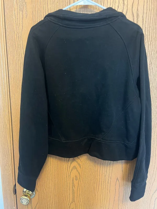 Black Quarterzip Sweatshirt Size L - Image 2