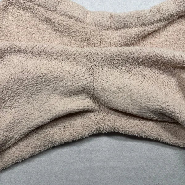 SKIMS Cozy Knit 3 Piece Set 2X/3X Pink Hoodie Joggers Wrap Crop Top - Image 7
