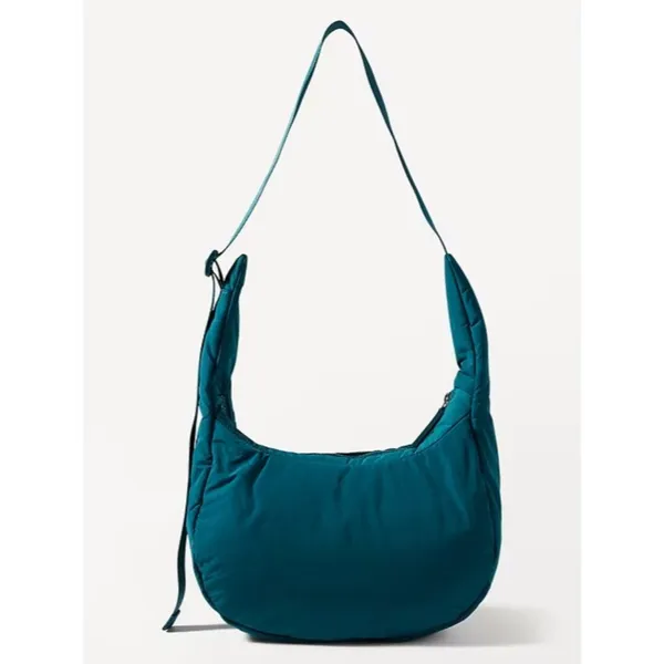 New Athleta All About Small Crossbody Hobo Bag Coastal Teal - Image 6