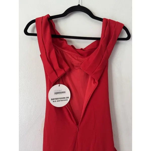 NWT Babyboo Joyce Maxi Dress Red Size Small - Image 7
