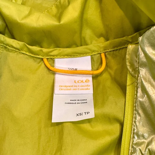 Lole Sprint Jacket‎ in Daiquiri Lightweight Lime Green XSmall XS Windbreaker - Image 3
