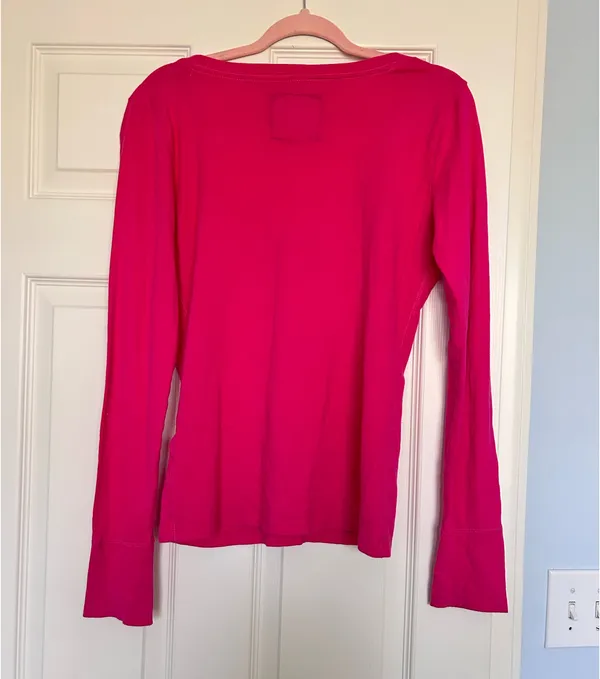 Abercrombie & fitch y2k pink longsleeve - Image 3