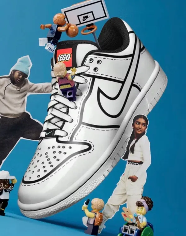New NIKE LEGO Dunk Low GS 'Sail' - Image 2