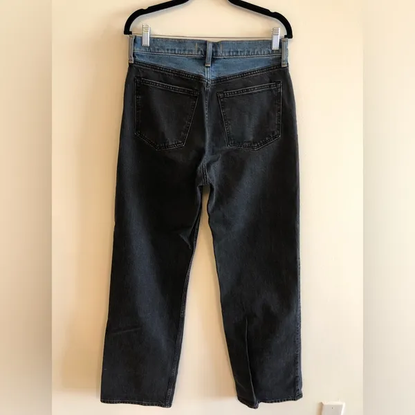 Abercrombie & Fitch Black and Blue the 90s High Rise Relaxed Jean Size 8 L - Image 6