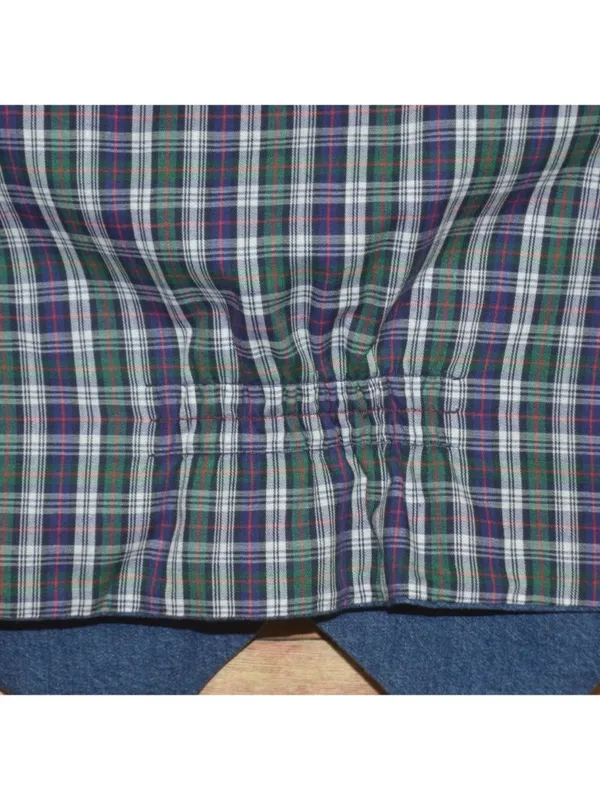 VTG Handmade Unisex S/M Blue Denim Jean Vest Plaid Reversible Country Cottage - Image 7