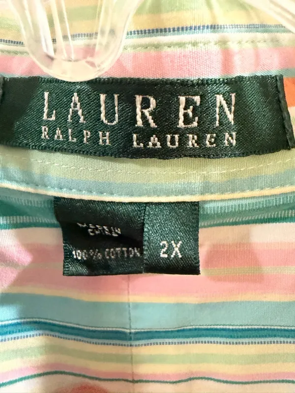 Lauren Ralph Lauren Multicolor Striped Button-Up Blouse - Image 4