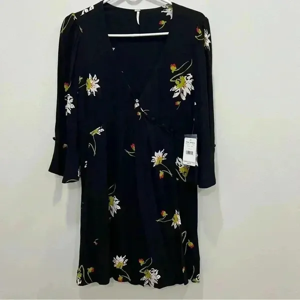 Free People Time On‎ My Side Crepe Mini Dress size s - Image 2