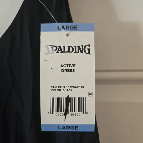 Spalding Active Dress Black Womens Large Athletic Tennis Workout Mini NWT Shorts - Image 4