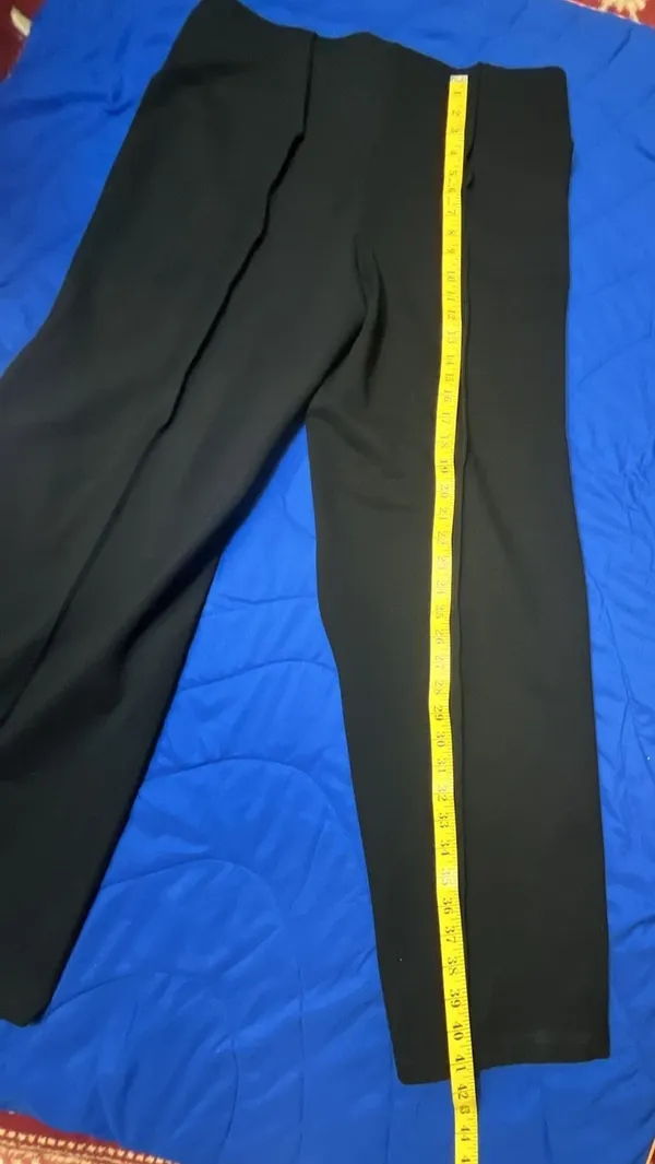 OGL Women's Black Wide Leg Pants Size L - Image 8