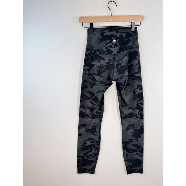 Lululemon Womens Leggings Green Align Pant II Camo Pull On Stretch Yoga Size 4 - Image 8