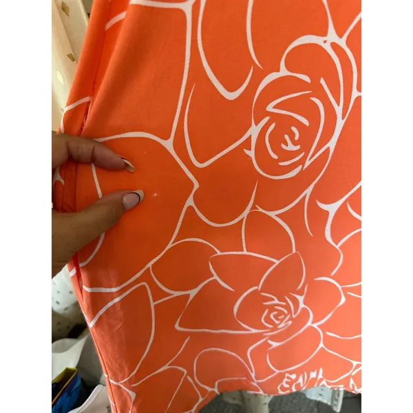 Kamea Designs Women's Hawaiian Mango ʻĀkulikuli Pockets Kawehi A-Line Dress L - Image 8