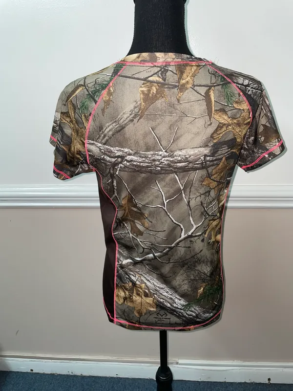 Realtree Dri-More Tech Camo Short Sleeve Women’s Tee Size Small - Image 3