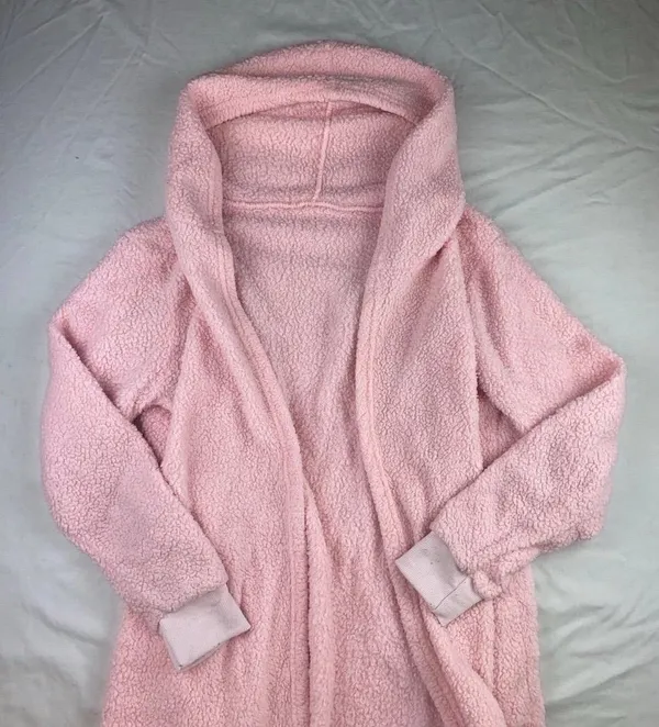 Hooded Cardigan Pink - Image 7