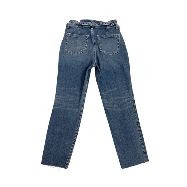 Hollister Jeans Curvy High Rise Mom Paperbag Boho Tie Waistband Size Women's 1 - Image 2