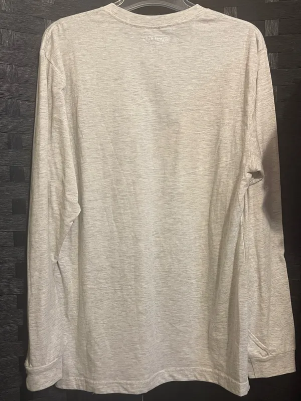 Rural King Vintage Logo Long Sleeve Tee Soft Beige Crew Neck Size medium - Image 7