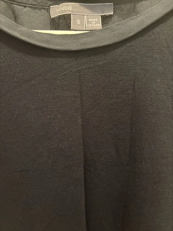 Vince Black Sleeveless Crewneck Tank Size S - Image 3