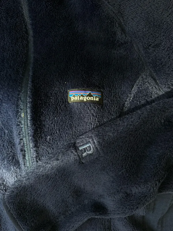 Patagonia Fleece Zip-Up Jacket Navy - Image 2