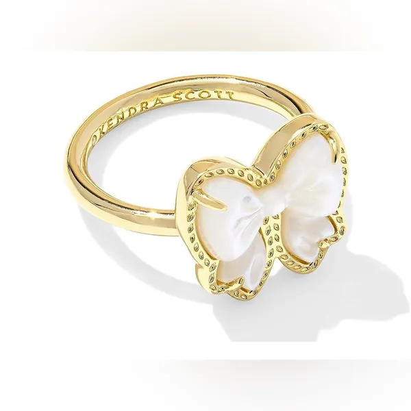 Kendra Scott Haley Bow Gold Pendant Earrings and Necklace - Image 9