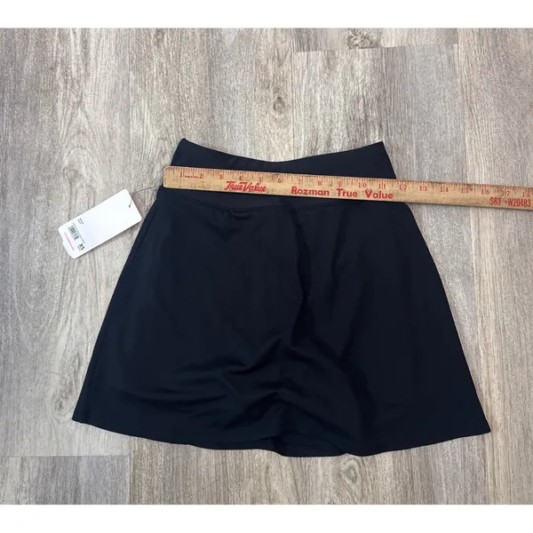 Yogalicious Nudetech Rib & Tonic Skort Black XS Tennis Skirt UPF 50+ SKY4348 NEW - Image 9