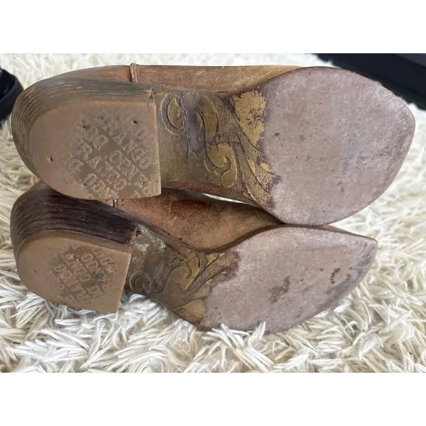 RARE Vintage Durango Cross‎ Brown Leather Rhinestone Cross Western Boots Women 6 - Image 7