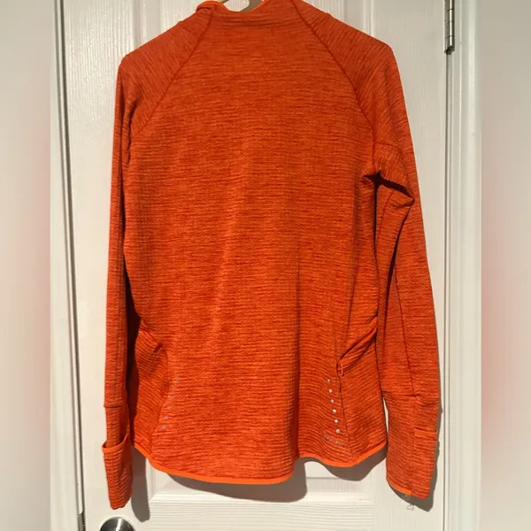 Nike Thermal Waffle-Knit Half-Zip Pullover - Athletic Performance Running Top - Image 2