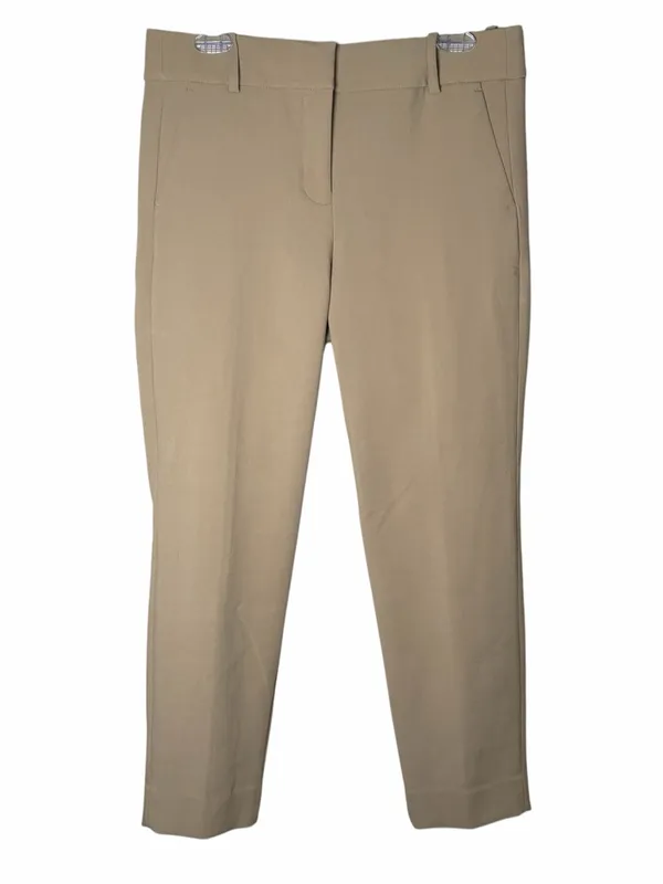 J.Crew Cameron Pants Women’s Sz 8 Tan Khaki Cropped Slim Stretch Ankle Trousers - Image 2