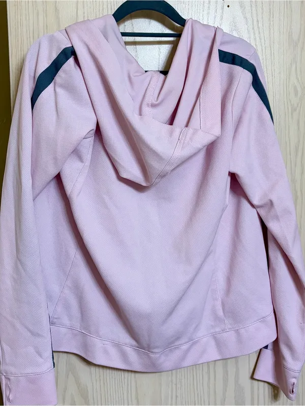 Dunlop women's pink activewear jacket size large with hood - Image 4