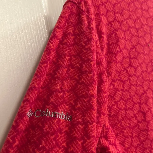 Columbia Women's‎ Pink Geometric Print Fleece 1/4 Zip Pullover Size M - Image 7