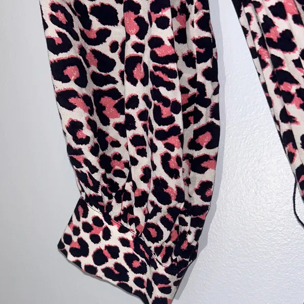 Zadig & Voltaire Rivali Print Leo White and Purple Leopard Mini‎ Dress Size Med - Image 5