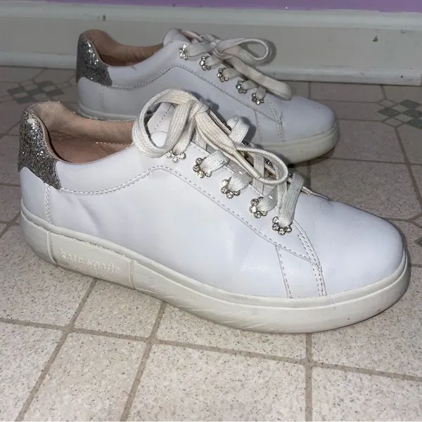 Kate Spade New York Lift Starlet Low-Top Sneakers Women Size 7 US 37.5 EU Casual - Image 2