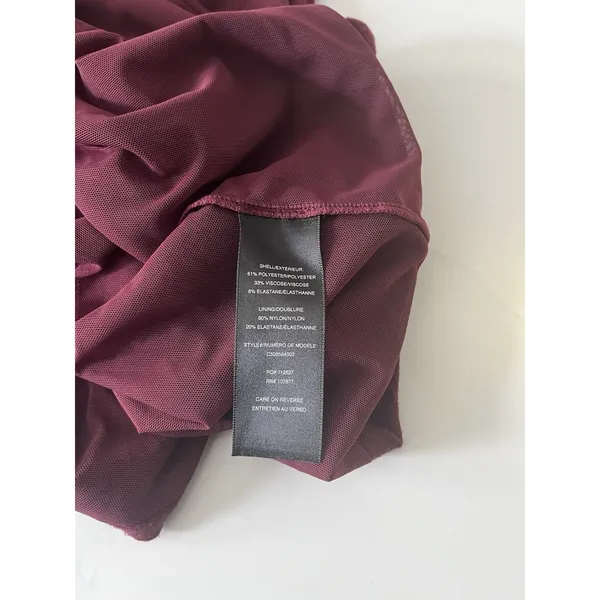 Alice + Olivia Maroon Drop Hem Sleeveless Knit Dress Size 4 - Image 6