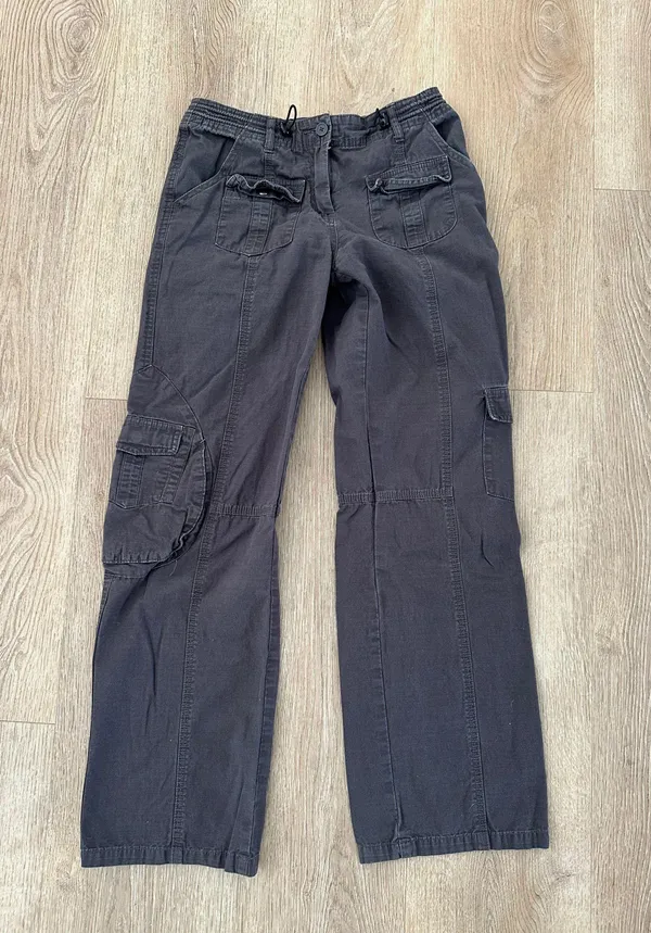 Black Cargo Pants - Image 3
