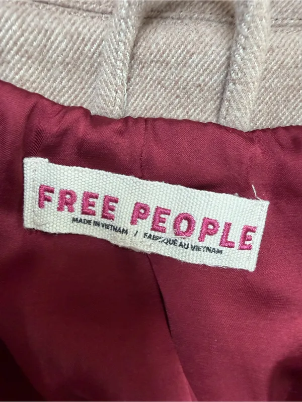 Free People Hannah Super Soft Oversized Blazer Jacket Coat Camel Medium $168 - Image 8