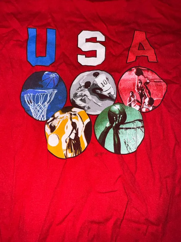 Olympics shirt Red Size L - Image 2
